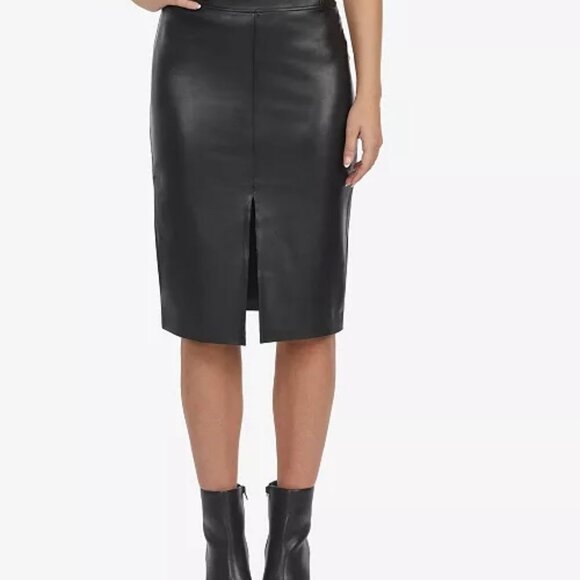 Laundry By Shelli Segal Dresses & Skirts - Laundry by Shelli Segal Women's Faux Leather Midi Skirt - M